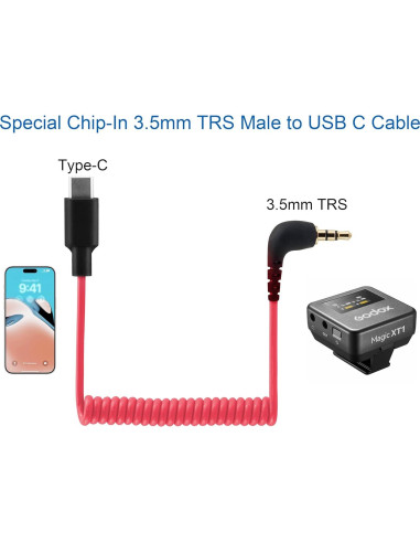 Cable USB C a TRS JCMOYUTY 3.5mm Audio Inalámbrico