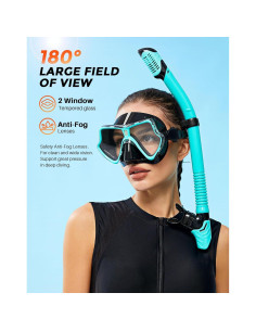 Set de Snorkel Seco CoolystiaDrX para Adultos y Niños 2