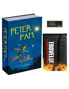 Caja de libro segura KOFAIR con cerradura y bolsa a prueba de fuego