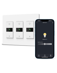 Interruptor Regulador Inteligente Milfra 3 Gang Digital WiFi