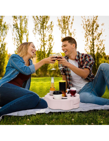 Cojín Soporte para Tazas IGOHEALS Rosa PU 35,56 cm