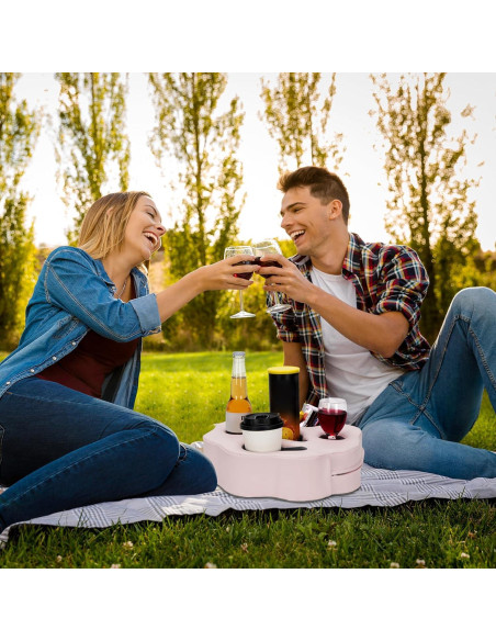 Cojín Soporte para Tazas IGOHEALS Rosa PU 35,56 cm