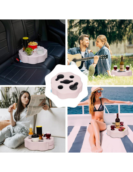 Cojín Soporte para Tazas IGOHEALS Rosa PU 35,56 cm