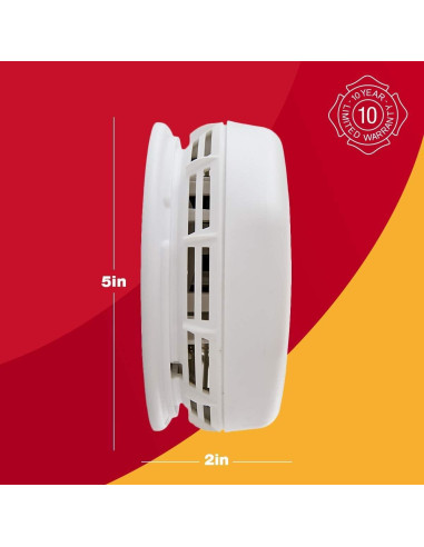 Alarma de Humo Alerta Primer SA3210 Detección Dual 10 Años