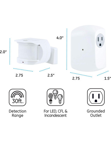 Control de Iluminación GE Inalámbrico con Sensor 12751
