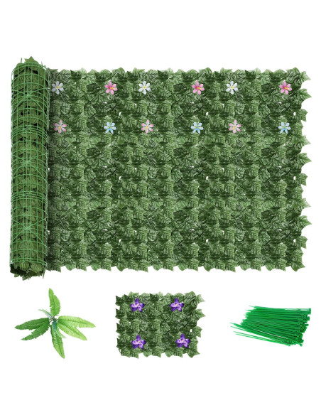 LIANTRAL Panel de Hiedra Artificial 2.71m 24 Piezas