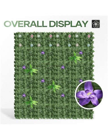 LIANTRAL Panel de Hiedra Artificial 2.71m 24 Piezas