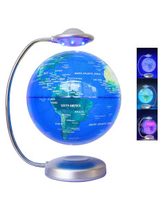 Globo Flotante RNUIE 20 cm LED Rotación 3D Mapa del Mundo