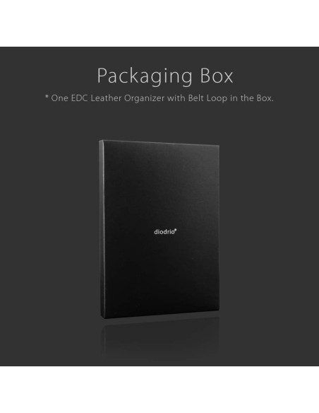 Funda de Cuero Diodrio para Cuchillo EDC Castaño 11.43 cm