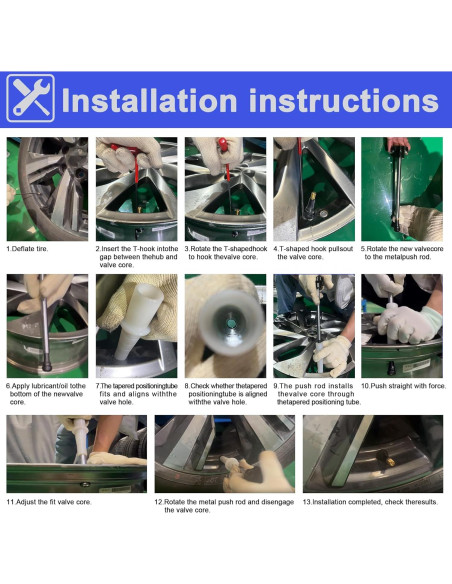 Kit de Herramientas Richcat para Válvula de Neumático 5 TR413