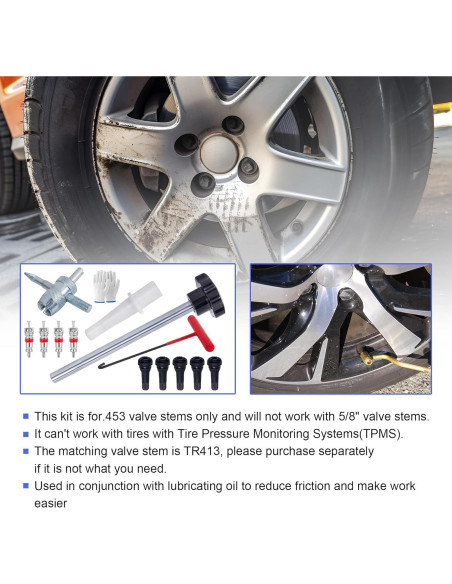 Kit de Herramientas Richcat para Válvula de Neumático 5 TR413