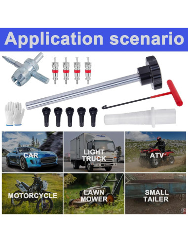 Kit de Herramientas Richcat para Válvula de Neumático 5 TR413