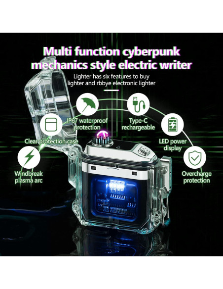 Encendedor Eléctrico RSBYE a Prueba de Viento Recargable USB