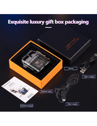 Encendedor Eléctrico RSBYE a Prueba de Viento Recargable USB