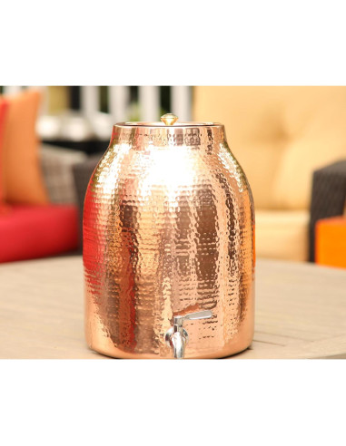 Dispensador de Agua de Cobre Copper Mules 13 Litros Martillado