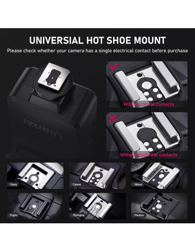 Flash Ulanzi LM20 Speedlite GN12 CCT 5600K para cámaras