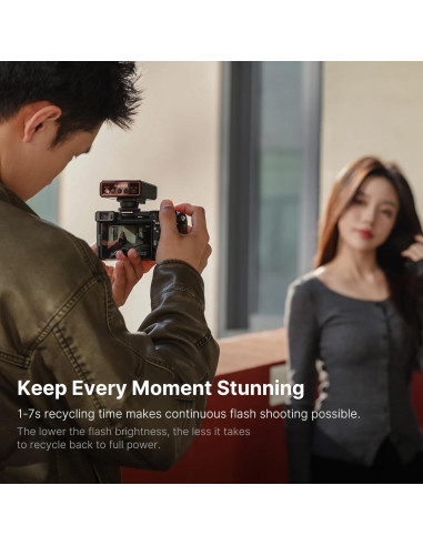 Flash Ulanzi LM20 Speedlite GN12 CCT 5600K para cámaras