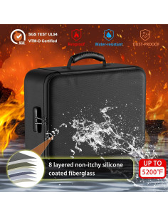 Bolsa Documentos Ignífuga ENGPOW 5200F con Cerradura 2