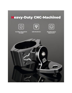 KEMIMOTO Soporte de Luz Whip 2-Pack Aluminio Ajustable 360 2