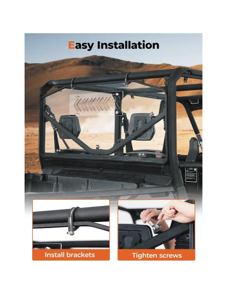 Parabrisas Trasero KEMIMOTO para Can Am Defender 2024