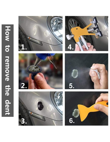 Kit de Herramientas para Reparación de Abolladuras Gliston 45 Piezas