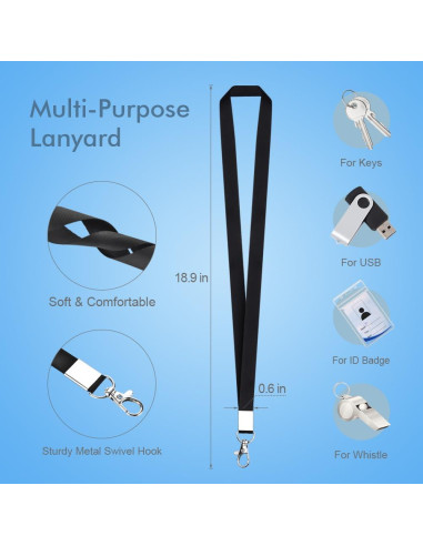 Mcyye 3 Sujetadores de Identificación Retráctiles con Clip