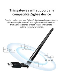 Adaptador Zigbee 3.0 Easebloom con Antena 5dBi para Home Assistant 2