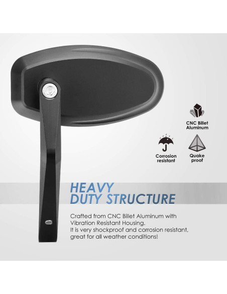 Espejo Retrovisor KEMIMOTO CNC Antideslumbrante 9.8x4.9cm