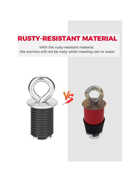 Anclajes de Amarre KEMIMOTO para Polaris RZR - Juego de 5