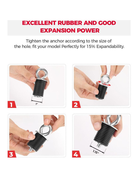 Anclajes de Amarre KEMIMOTO para Polaris RZR - Juego de 5