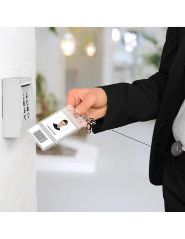 Combo 2 Sujetadores Insignias Retráctiles Azrra Negro Mate