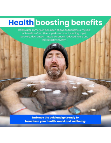 Tapa de Baño de Hielo The Cold Pod 88L Aislante Plateada