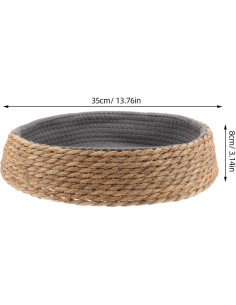 Cesta de Mimbre para Gato Ipetboom 37.6cm Tejida a Mano 2