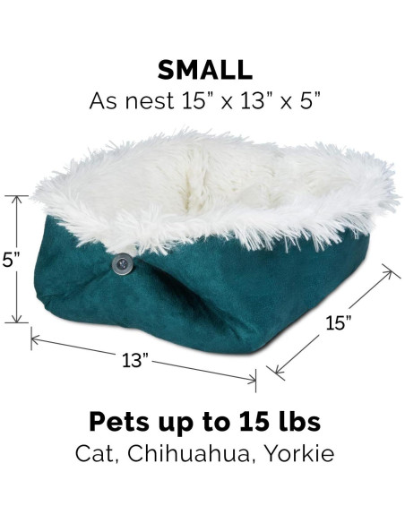 Cama Autocalentadora Furhaven para Gatos Pequeña 4 en 1