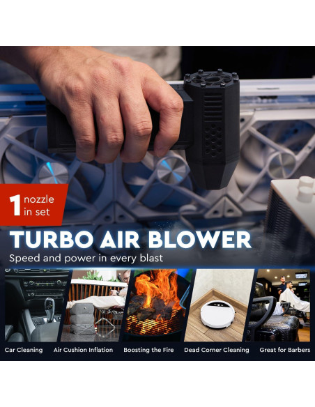 Soplador de Aire Virellix Turbo 150000 RPM Recargable