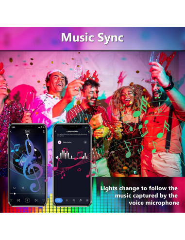 Paquete de 12 luces empotradas inteligentes CycevSun 6" RGB