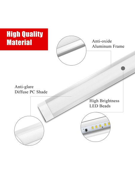 ILUMINACIÓN LED MYPLUS Kit 6 Barras 30cm Luz Cálida 1260lm