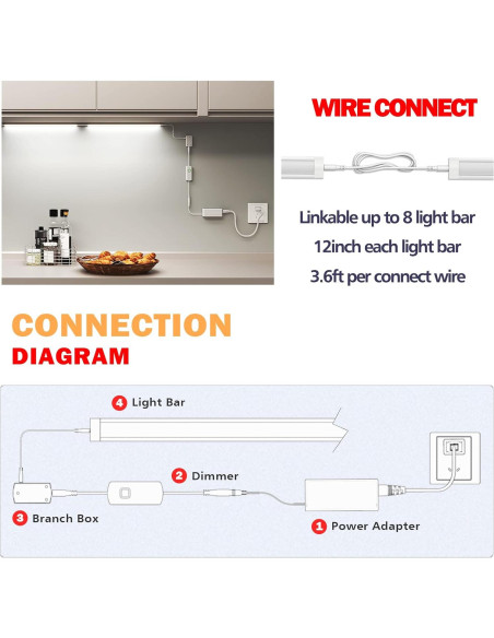 ILUMINACIÓN LED MYPLUS Kit 6 Barras 30cm Luz Cálida 1260lm