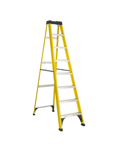 Escalera de Fibra de Vidrio AIRADP 2,44 m 250 kg Antideslizante