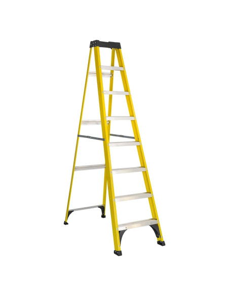 Escalera de Fibra de Vidrio AIRADP 2,44 m 250 kg Antideslizante