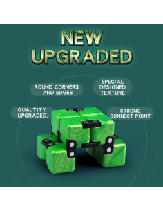 Cubo Antiestrés QIYI Pequeño Elefante Dorado Zafiro 2