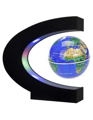 Globo Flotante LED Trenzsary 7,62 cm Mapa Mundial Azul