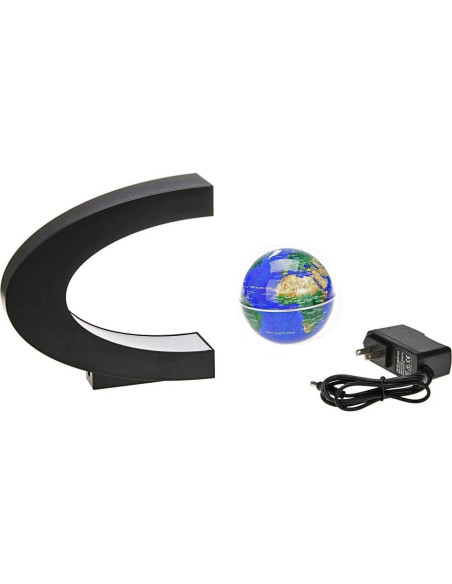 Globo Flotante LED Trenzsary 7,62 cm Mapa Mundial Azul