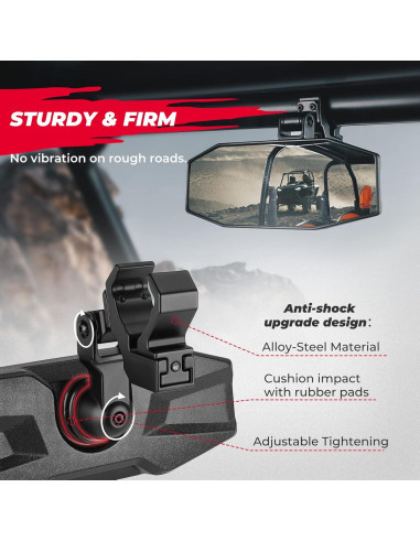 Espejo Retrovisor KEMIMOTO UTV Ajustable 25.4x9.5cm