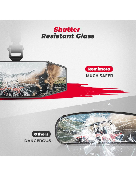 Espejo Retrovisor KEMIMOTO UTV Ajustable 25.4x9.5cm