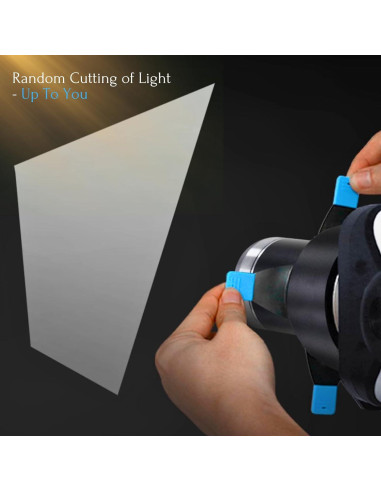 Snoot Óptico Bowens DF DIGITALFOTO con 4 Filtros y 25 Gobos