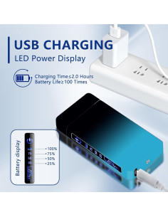 Encendedor Eléctrico Recargable Comanyi Doble Arco a Prueba de Viento 2