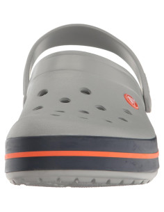 Zuecos Crocs Unisex Crocband Gris Claro/Navy Talla 9/7 2