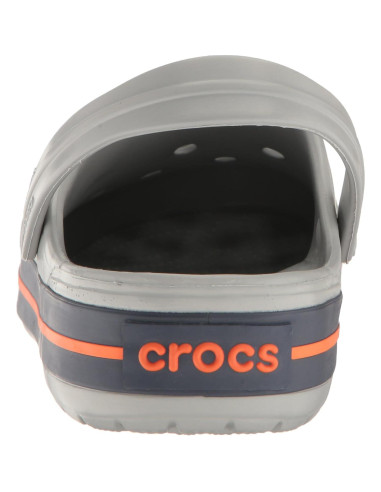 Zuecos Crocs Unisex Crocband Gris Claro/Navy Talla 9/7