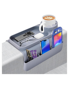 Bandeja de reposabrazos Wkyqes de silicona antideslizante